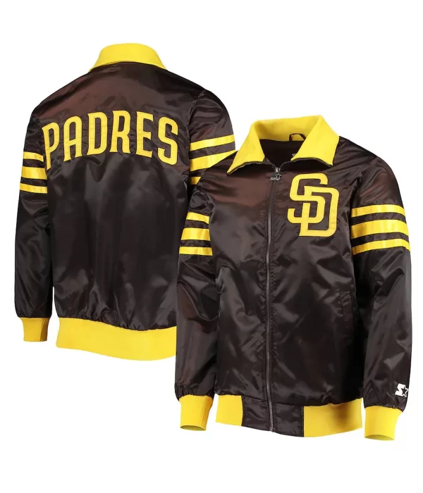 San Diego Padres Full-Zip The Captain II Varsity Jacket