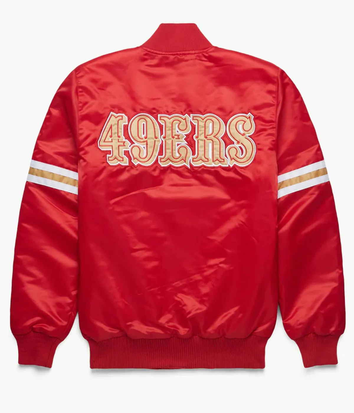 Shop New Era San Francisco 49ers MA-1 Bomber Jacket 13118263 red