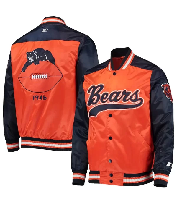 Chicago Bears The Tradition Full-Snap Jacket double