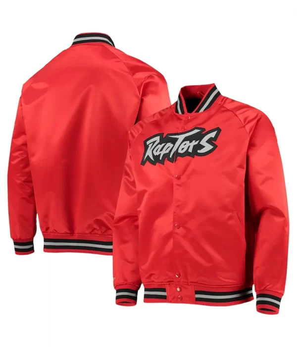 Toronto Raptors Hardwood Red Classics Full-Snap Jacket double