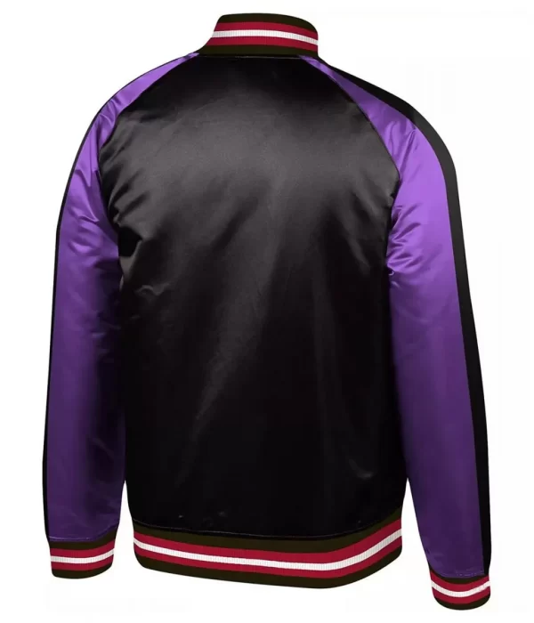 Toronto Raptors Hardwood Black and Purple Jacket