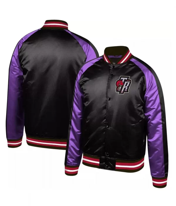 Toronto Raptors Hardwood Purple and Black Full-Snap Jacket