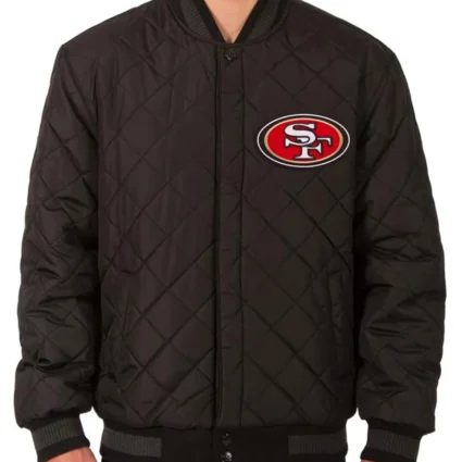 Men’s San Francisco Reversible 49ers Varsity Jacket