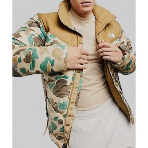 Camo north face Ted Lasso jacket f