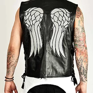 The Walking Dead Norman Reedus Angel Wings Vest back