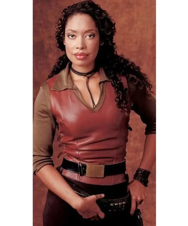 Gina Torres Firefly Faux Leather Vest