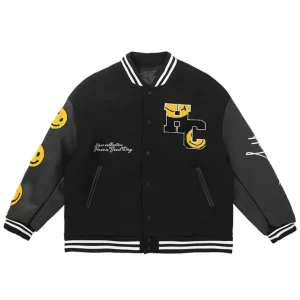 Smiley Harsh and Cruel Letterman Jacket