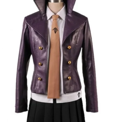 Kyoko Kirigiri Danganronpa Purple Leather Jacket