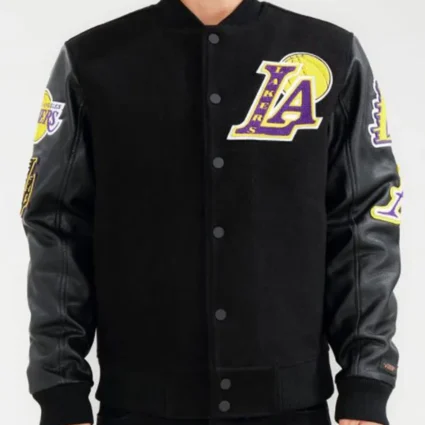 Men’s Los Angeles Standard Lakers Varsity Letterman Jacket