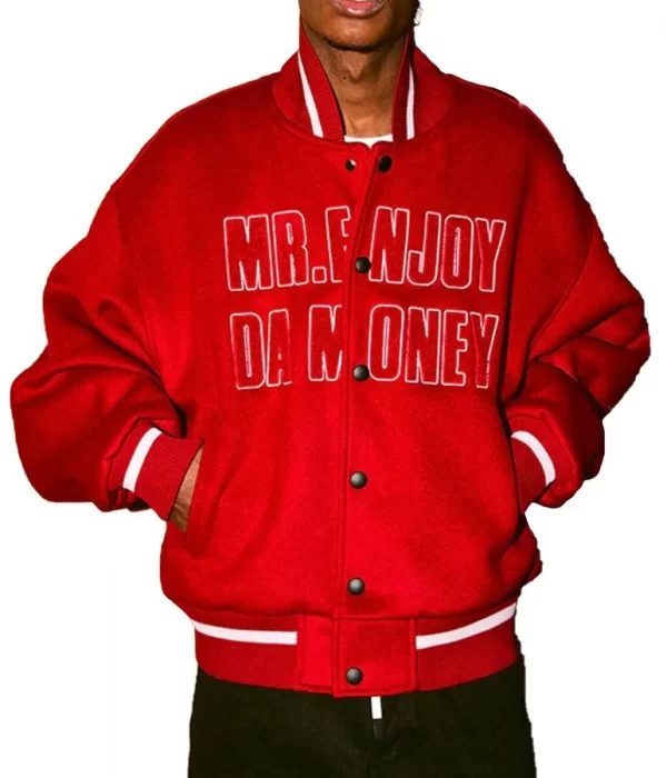 MEDM DA Money Letterman Jacket red