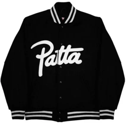 Men’s Patta Baseball Wool Black Jacket