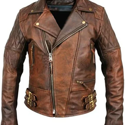 Men’s Rustic Vintage Distressed Leather Jacket