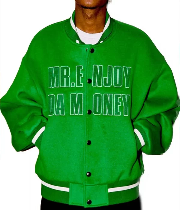 MEDM DA Money Letterman Jacket green