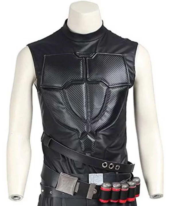 Reaper Overwatch Leather Black Coat with Vest