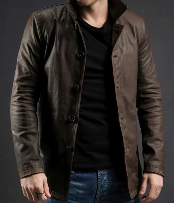 Jensen Ackles Supernatural Brown Leather Coat