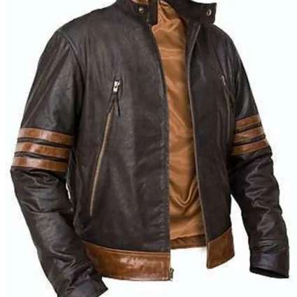 Wolverine X Men Origins Brown Leather Jacket