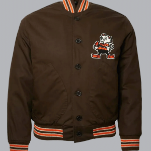 Cleveland Browns Satin Brown Jacket