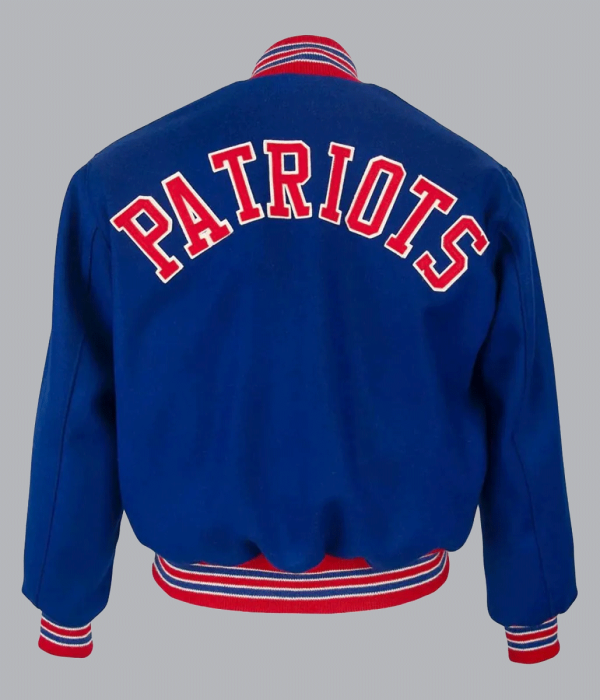 Varsity Boston Patriots Royal Blue Wool Jacket