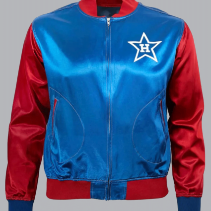 Hollywood Stars Red and Blue Satin Jacket