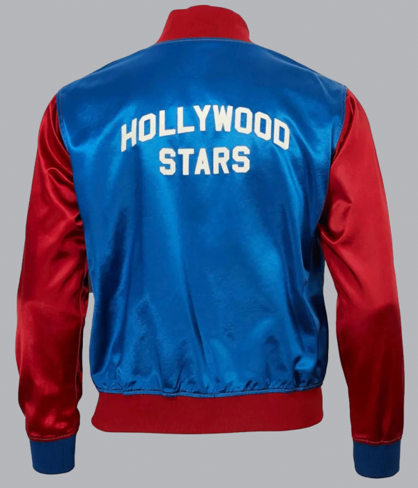 Hollywood Stars Blue and Red Satin Jacket back