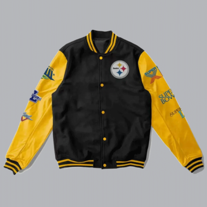 6x Pittsburgh Steelers Super Bowl Champions Varsity Jacket