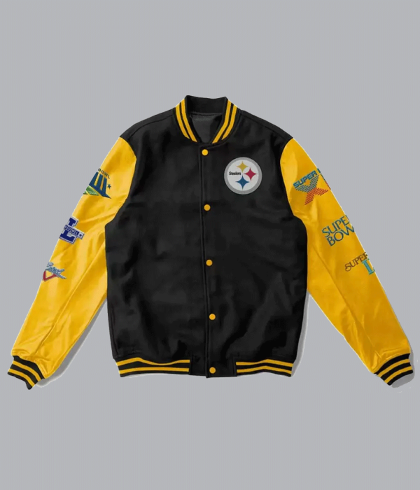 6x Pittsburgh Steelers Super Bowl Champions Varsity Jacket
