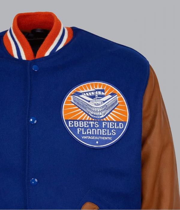 Ebbets Field Flannels Varsity Jacket logo
