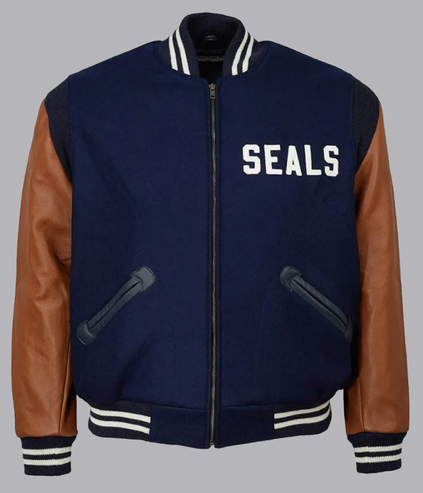 Varsity 1949 San Francisco Seals Blue and Brown Jacket