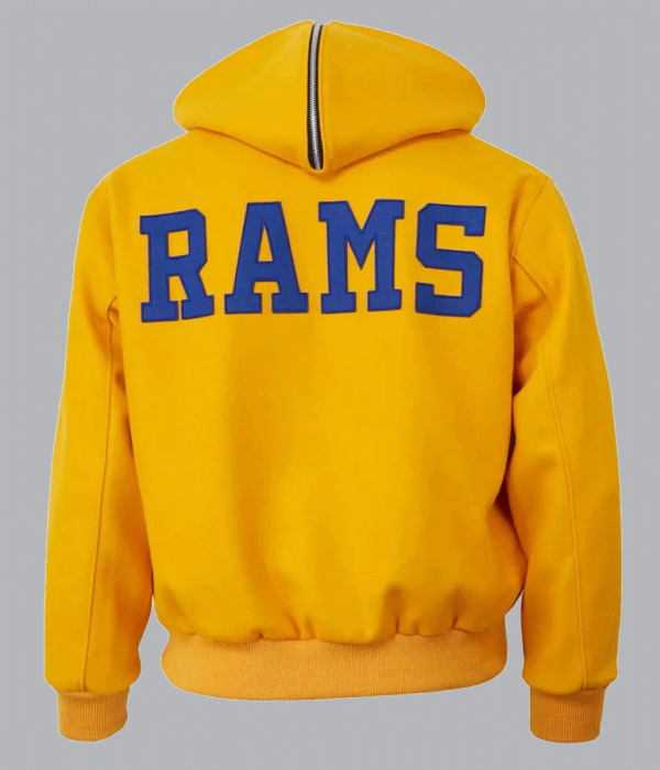 Los Angeles Rams Wool Yellow Hooded Jacket
