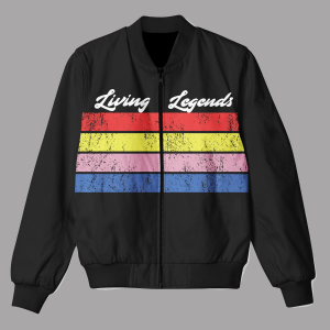 AEW FTR Cash Wheeler Living Legends Black Bomber Jacket