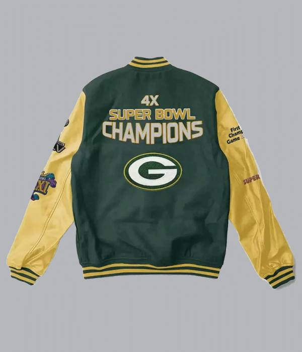 Bay Packers 4X Super Bowl Champions Jacket