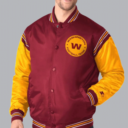 Enforcer Washington Commanders Burgundy and Gold Jacket
