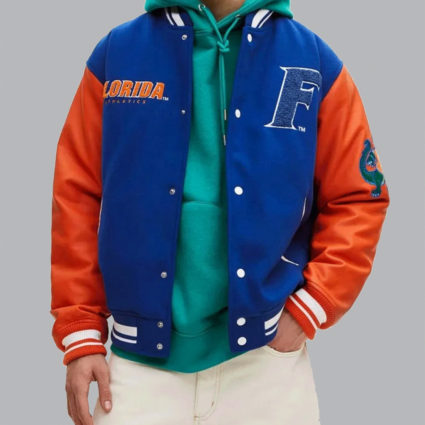Florida Gators Letterman Royal Blue/Orange Jacket