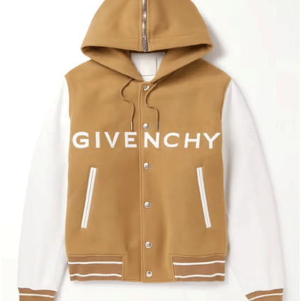 Givenchy Wool and Leather Beige Jacket