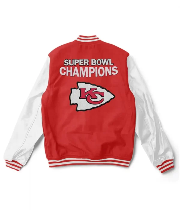 Kansas City Chiefs Super Bowl Champions Red and White Jacket