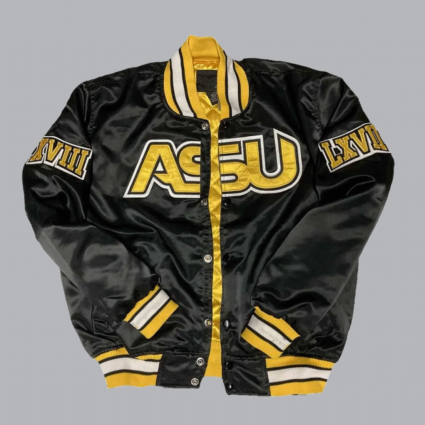 Men’s Alabama State University Bomber Black Jacket