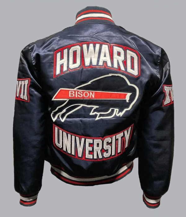 Men’s Howard University Bison Blue Bomber Jacket