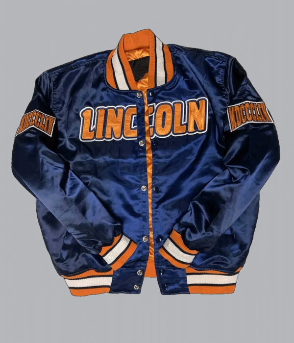 Men’s Lincoln University Embroidered Blue Jacket