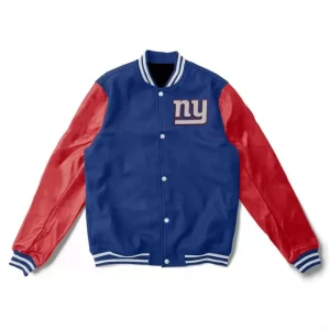 NY Champions Giants Blue and Red Letterman Jacket