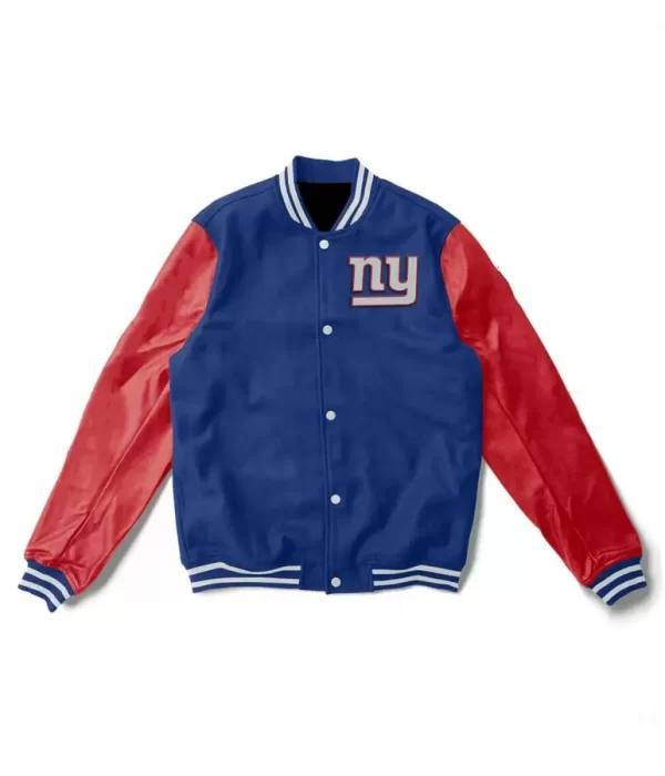 NY Champions Giants Blue and Red Letterman Jacket