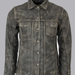 Ranch Hand Cowboy Leather Black Jacket