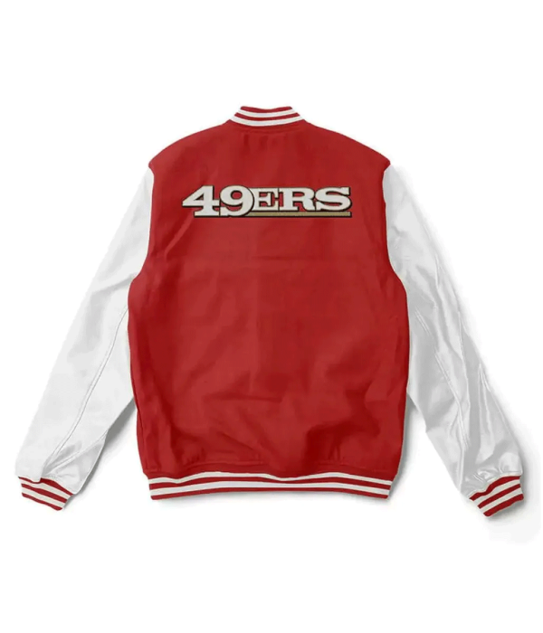San Francisco 49ers Varsity Red and White Jacket