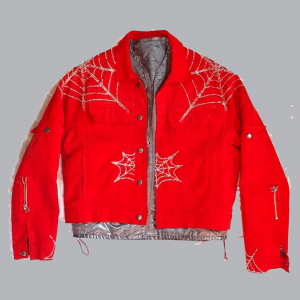 Spider Worldwide Young Thug Denim Red Jacket