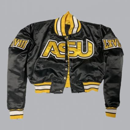 Women’s Alabama State University Cropped Black Jacket