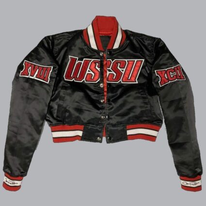 Women’s Cropped WSSU Rams Satin Jacket