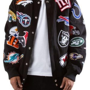 NFL TEAM COLLAGE PATCH JACKET