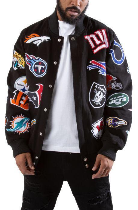 NFL TEAM COLLAGE PATCH JACKET