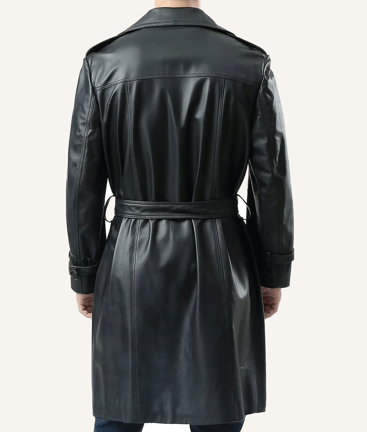 Adam Lambert Double Breasted Leather Coat - A2 Jackets