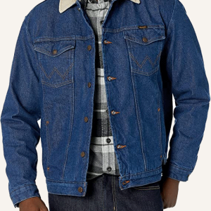 BJ Novak Vengeance Denim Blue Jacket