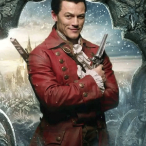 Beauty and The Beast Luke Evans Red Leather Jacket